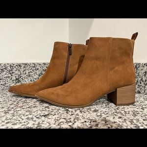 Tan booties